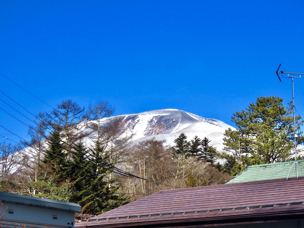 今朝の浅間山