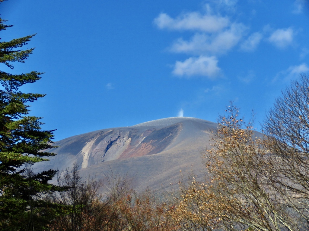 浅間山の噴煙