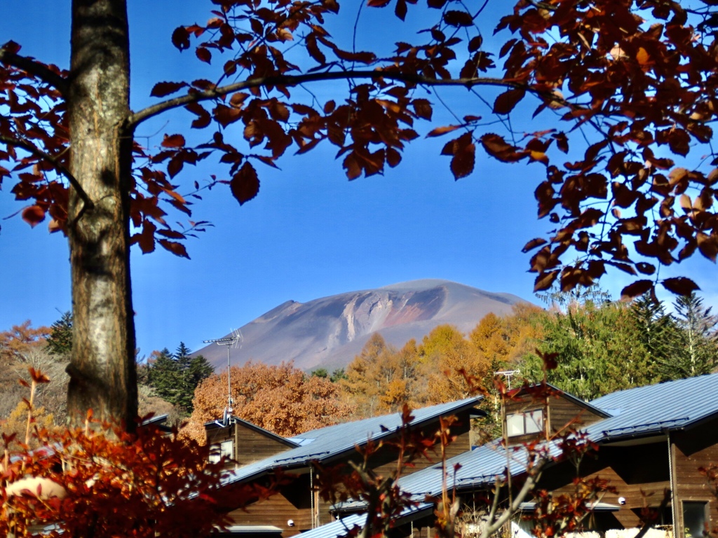 昨日の朝の浅間山