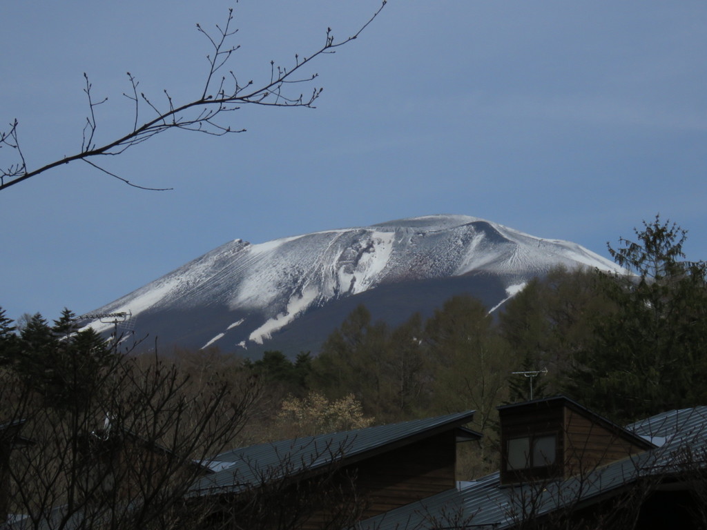 今朝の浅間山