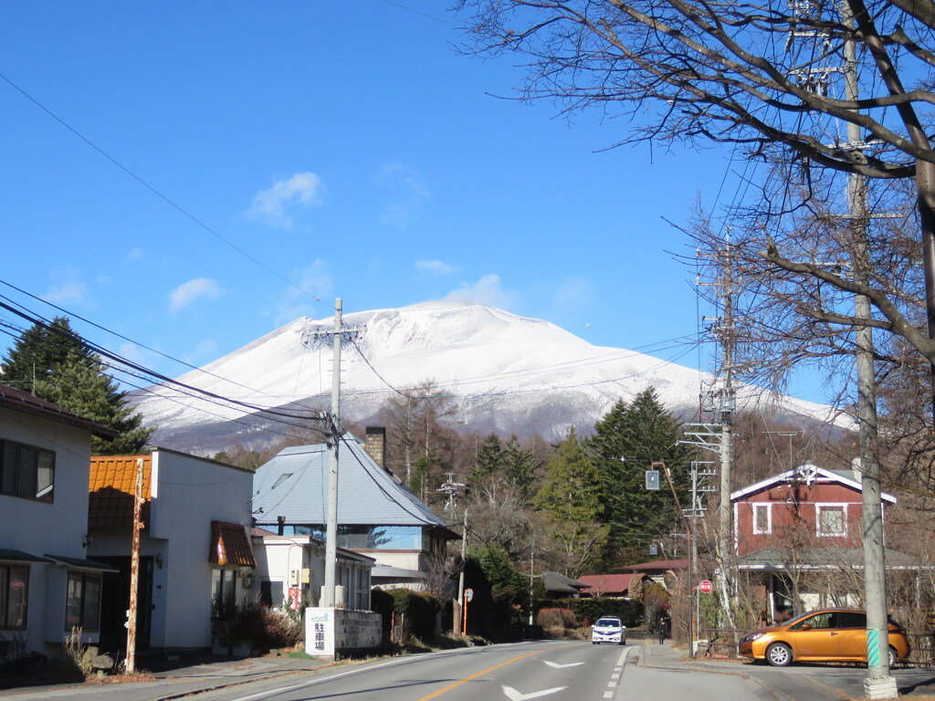 15日朝の浅間山