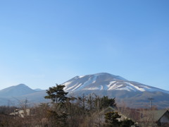 昨日の夕方の浅間山