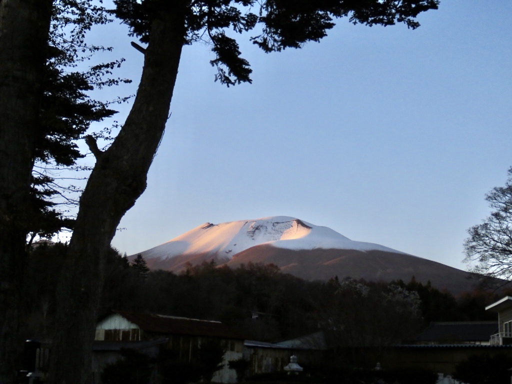 夕方の浅間山