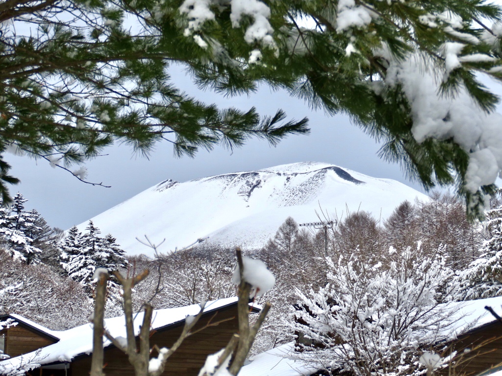 今朝の浅間山1