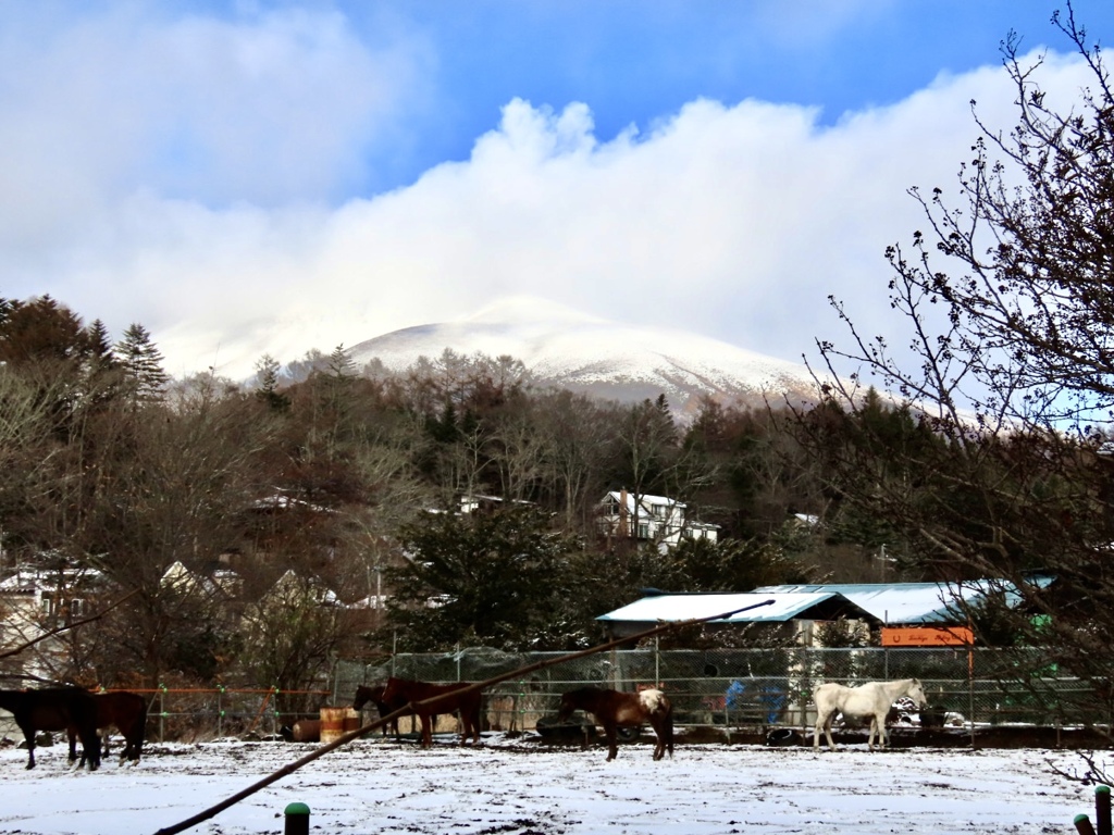今朝の浅間山