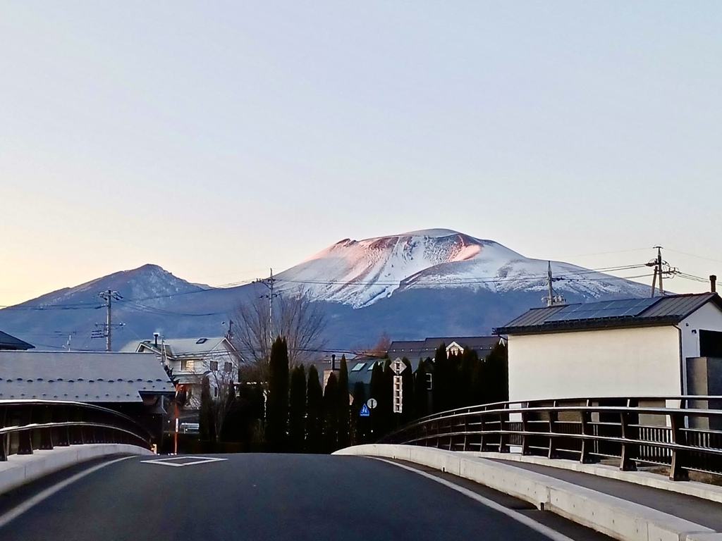 昨日の夕方の浅間山