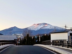 昨日の夕方の浅間山