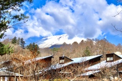 昨日の朝の浅間山
