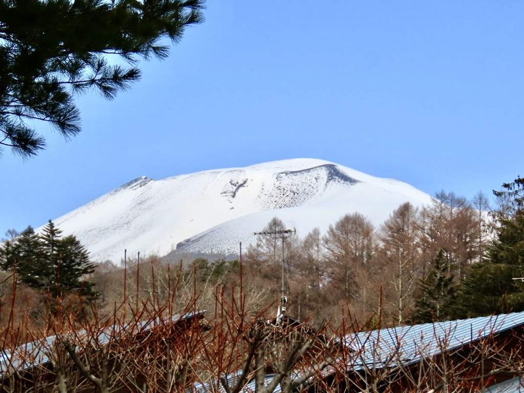 今朝の浅間山