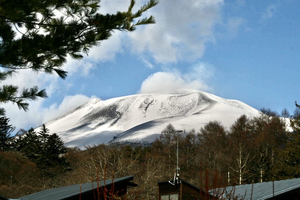 今朝の浅間山