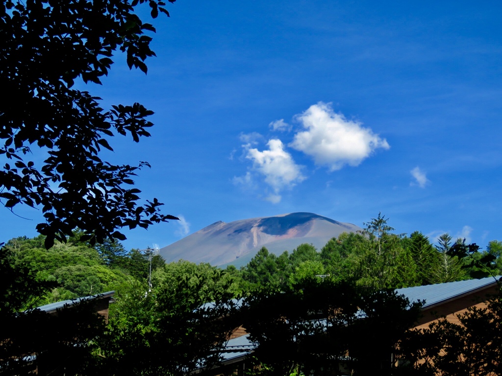 今朝の浅間山