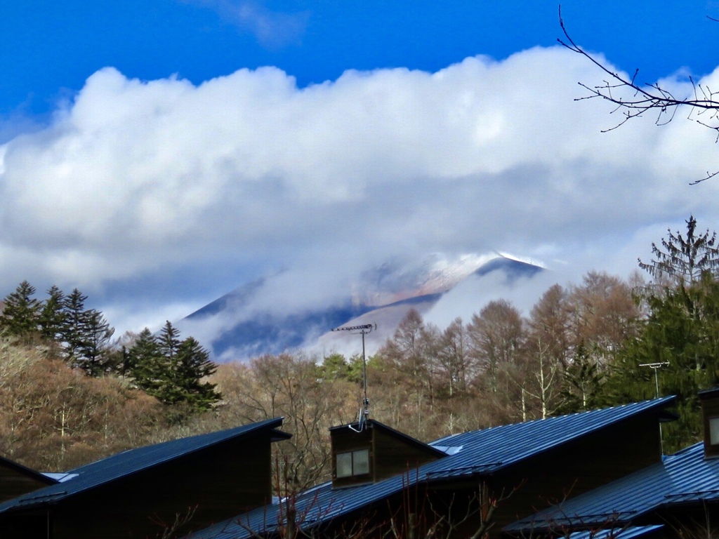 今朝の浅間山