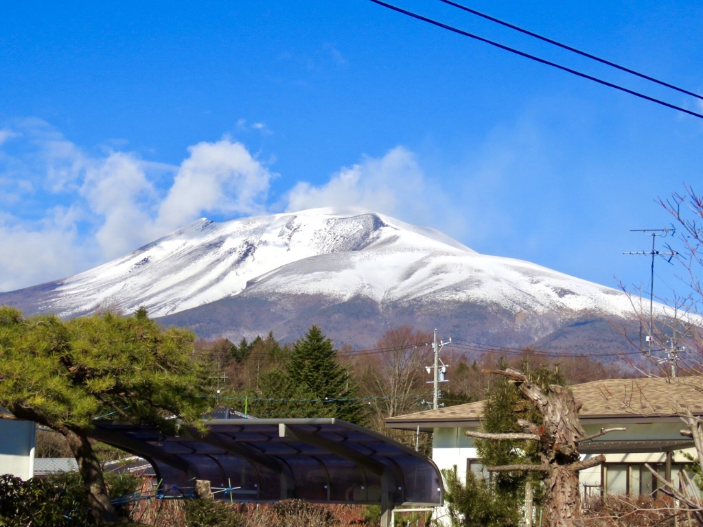 今朝の浅間山