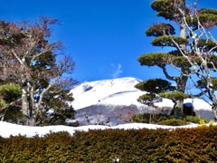 昨日の朝の浅間山