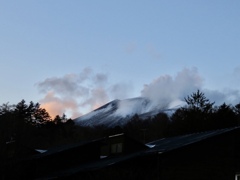 夕方の浅間山