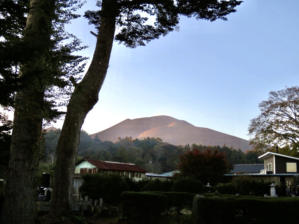 夕方の浅間山