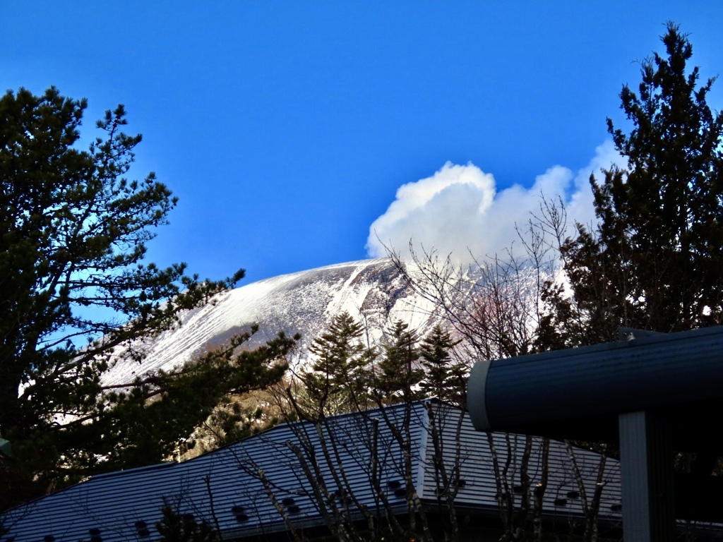 今日は煙が多い