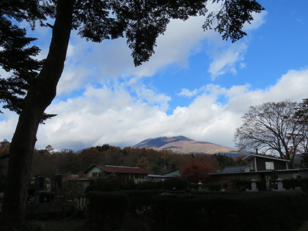 今朝の浅間山
