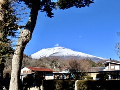 昨日の朝の浅間山