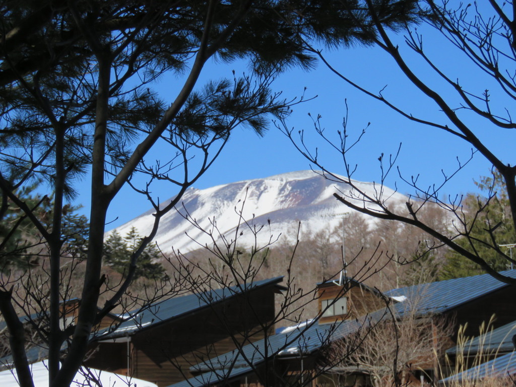 今朝の浅間山