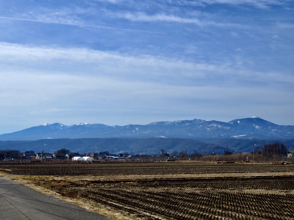 蓼科山と八ヶ岳連峰