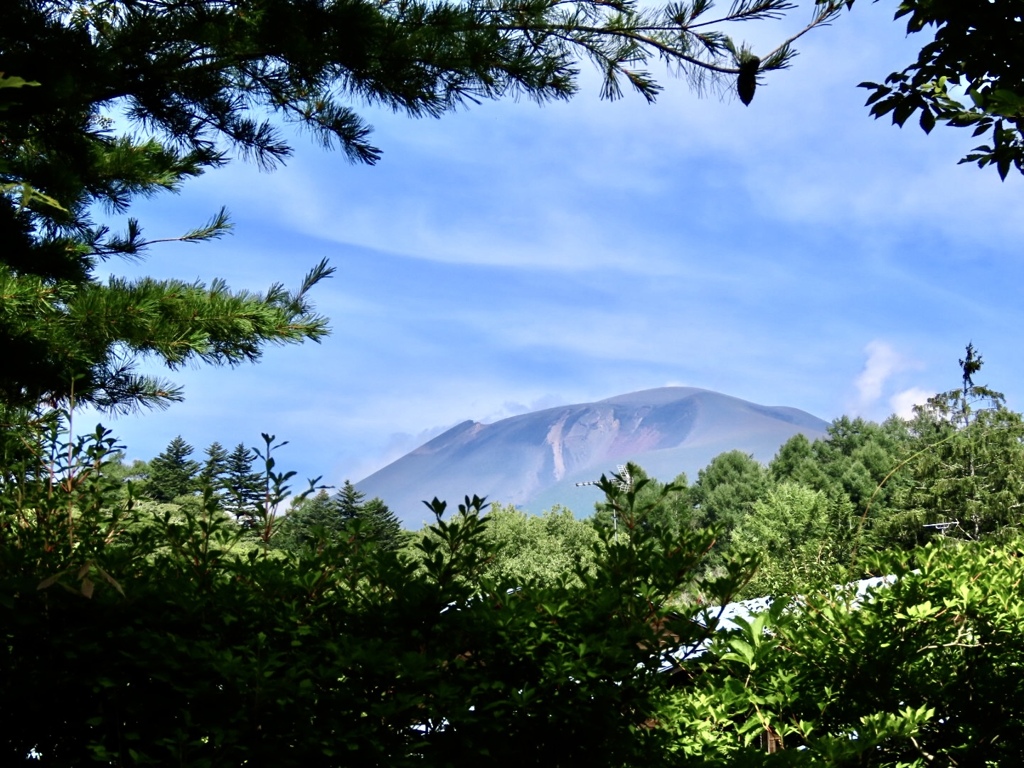 今朝の浅間山