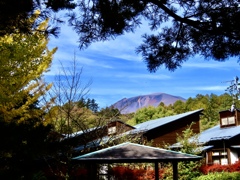 晩秋の浅間山