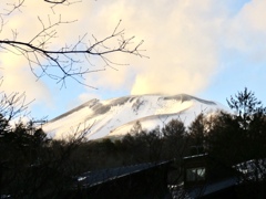 夕方の浅間山