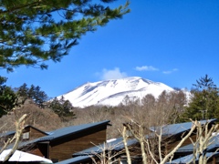 今朝の浅間山