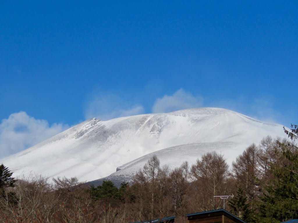 今朝の浅間山