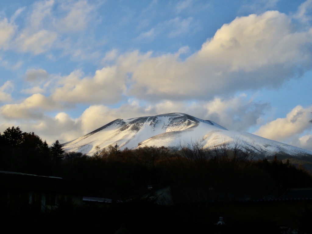 夕方の浅間山