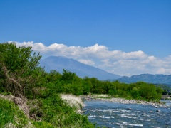 千曲川と浅間山