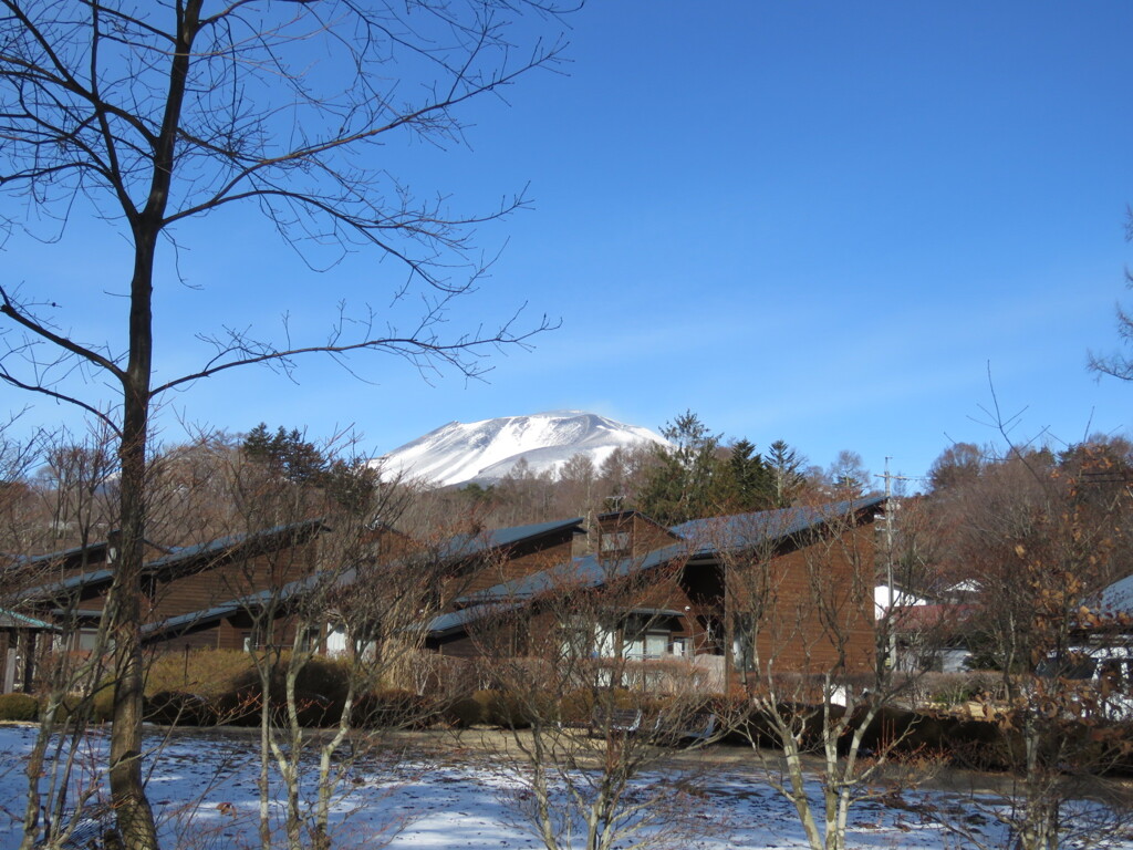 今朝の浅間山