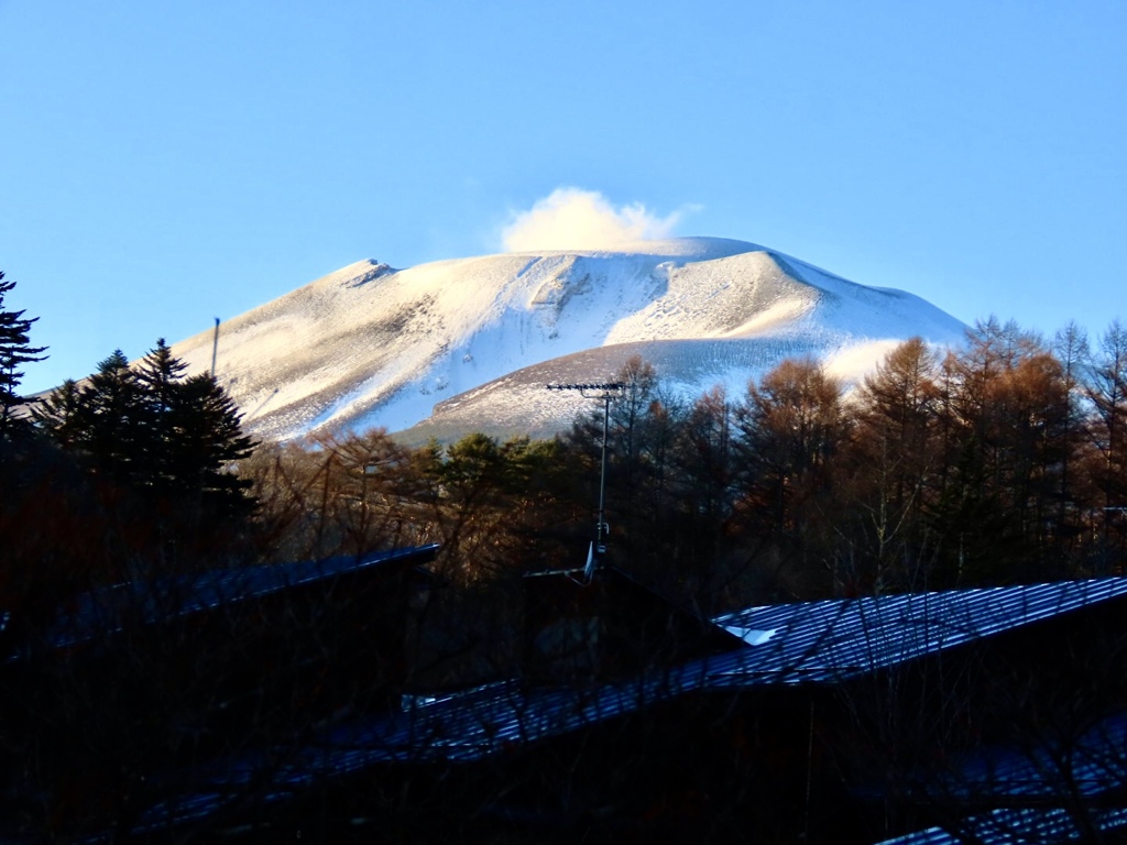 夕方の浅間山