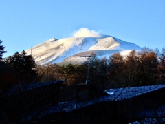 夕方の浅間山