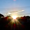 昨日の夕方の西空