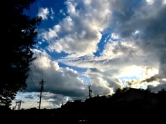 夕方の西空