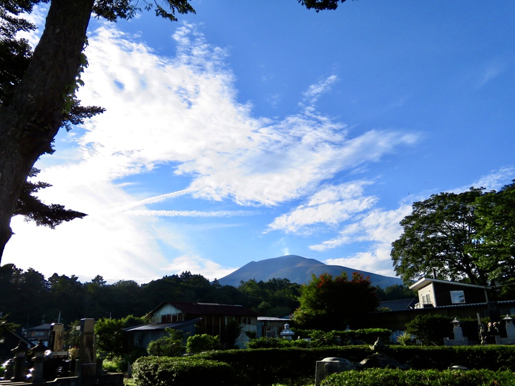 夕方の浅間山