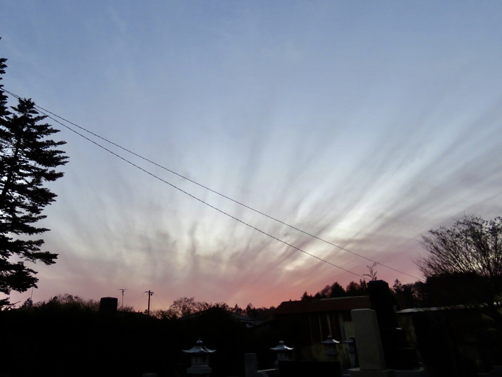 昨日の夕方の空4