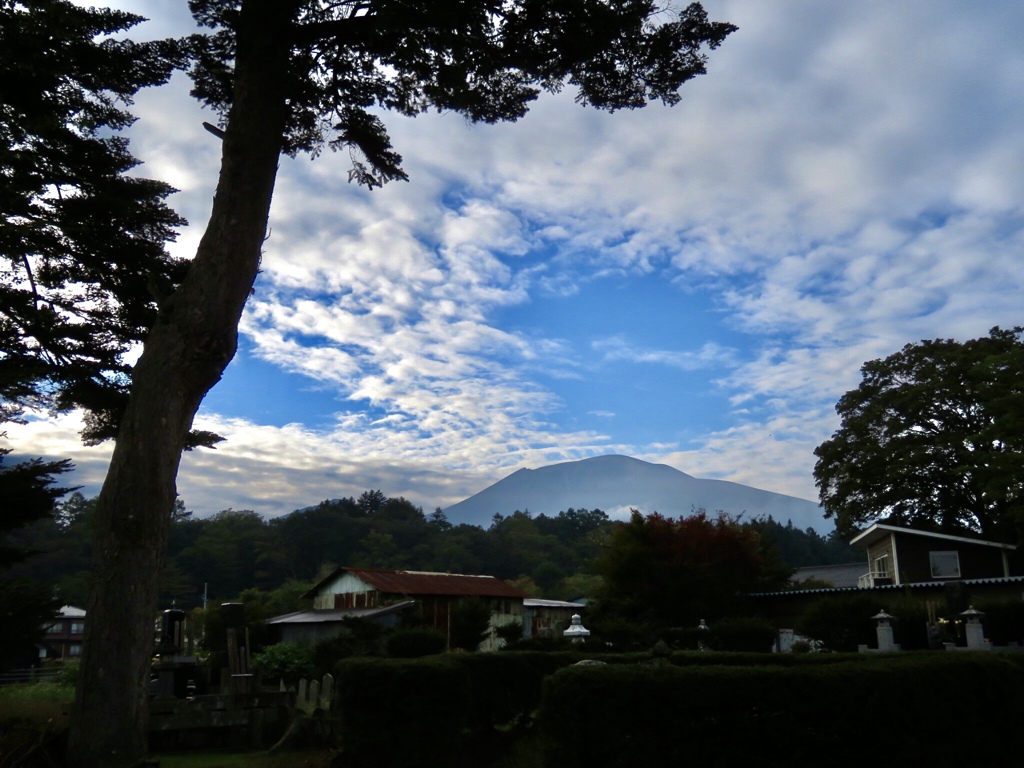 夕方の浅間山