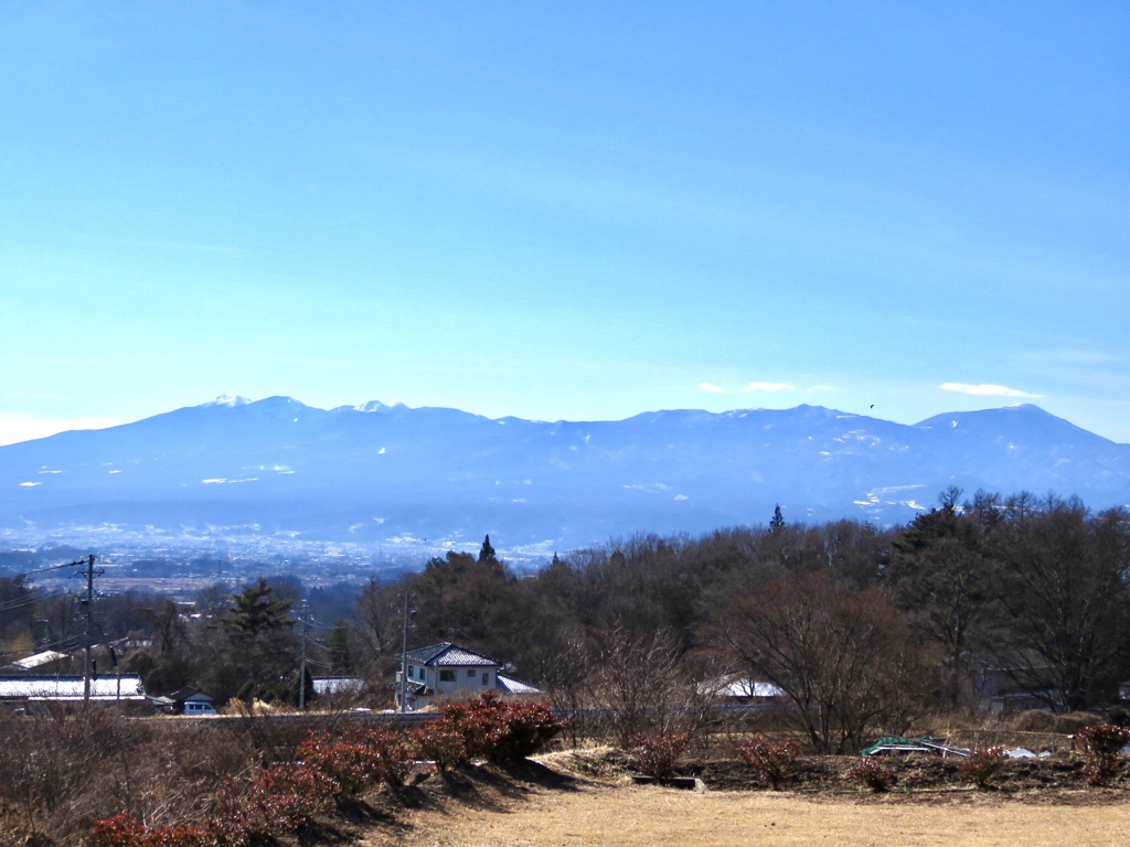 蓼科山と八ヶ岳連峰