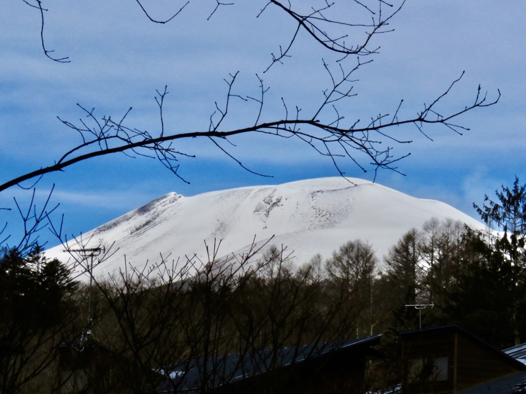 今朝の浅間山