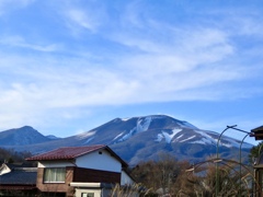 夕方の浅間山