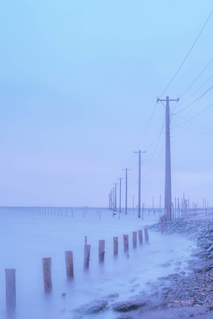 海の電柱