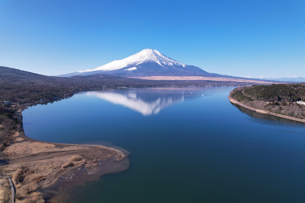 富士山・山中湖 ドローン 空撮 DJI AIR 2S - 2023年１月９日