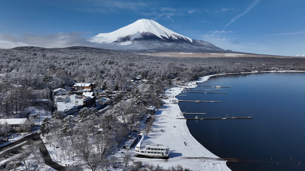 Mt. Fuji 山中湖・観光船「 SWAN LAKE」 2024年2月24日