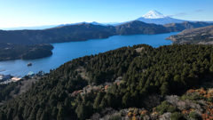 Mt. Fuji 箱根 芦ノ湖 要害山 2024年1月１日 元旦 MAVIC3