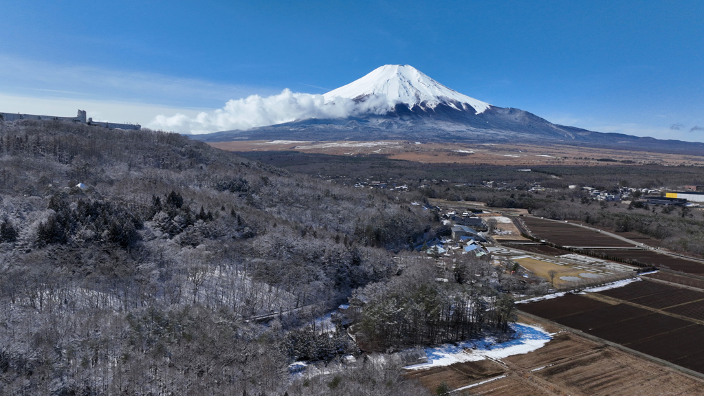 Mt.  Fuji 冬季「花の都公園」2024年2月24日DJI_MAVIC3_
