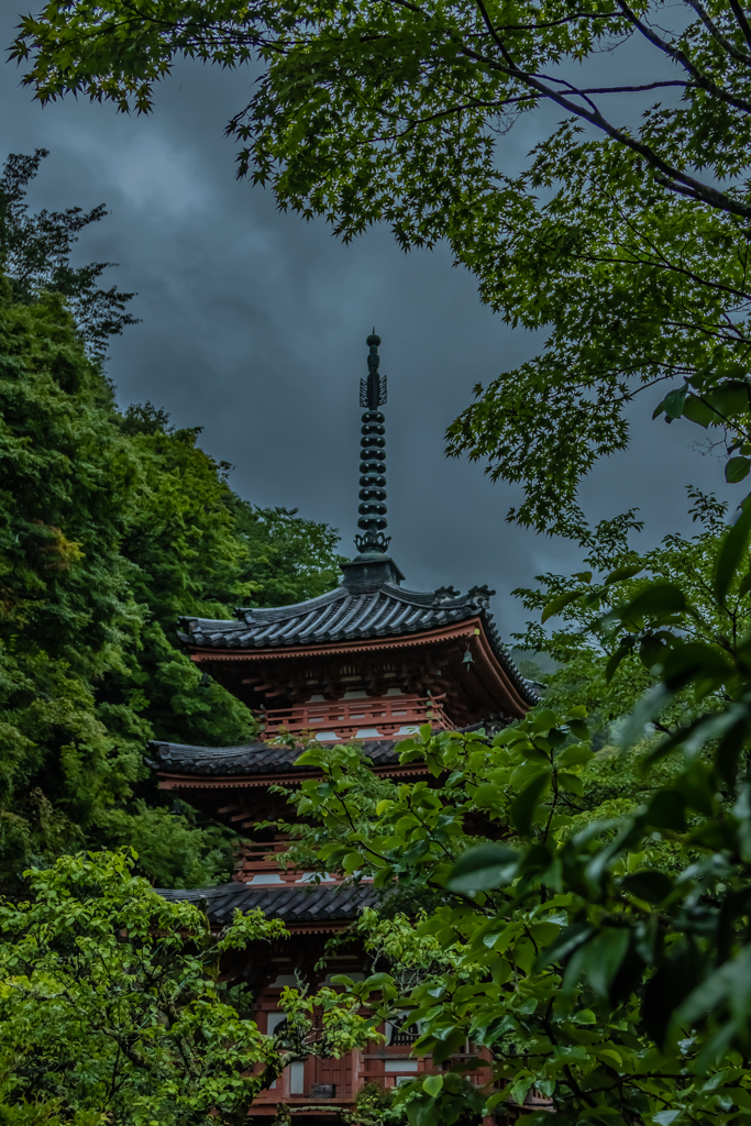 三室戸寺の三重塔