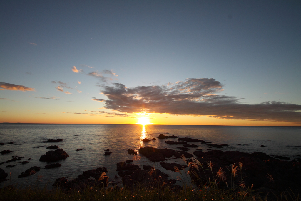 夕日